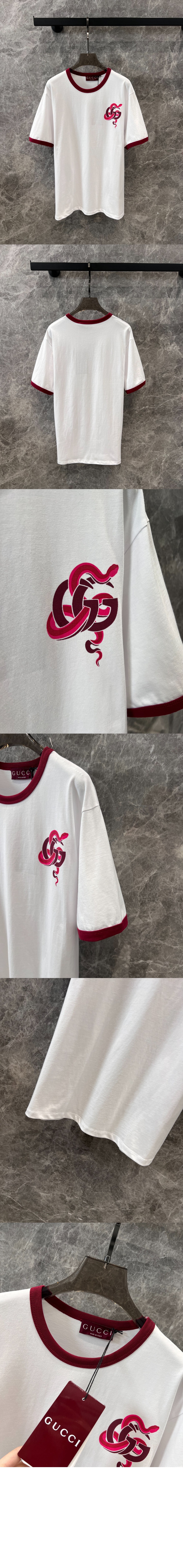 미러급레플리카사이트 | 명품레플리카 전문 쇼핑몰  | 퍼스트원 - 로고 프린트 반팔 > 구찌