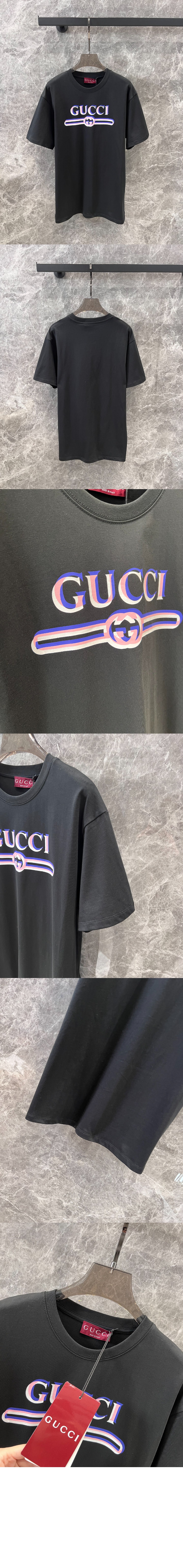 미러급레플리카사이트 | 명품레플리카 전문 쇼핑몰  | 퍼스트원 - 프린트 코튼 저지 티셔츠 > 구찌