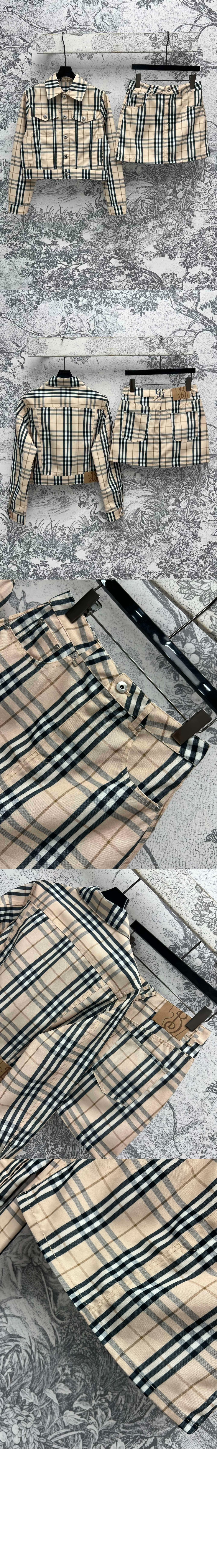 미러급레플리카사이트 | 명품레플리카 전문 쇼핑몰  | 퍼스트원 - 체크 데님 미니 스커트 > 버버리