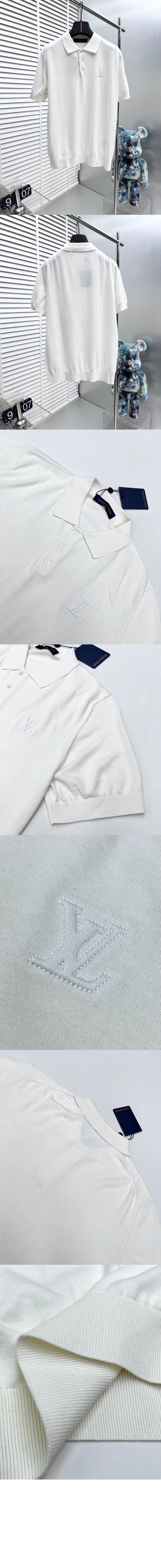 미러급레플리카사이트 | 명품레플리카 전문 쇼핑몰  | 퍼스트원 - 캐시미어 앤드 코튼 블렌드 쇼트 슬리브드 폴로 > 루이비통