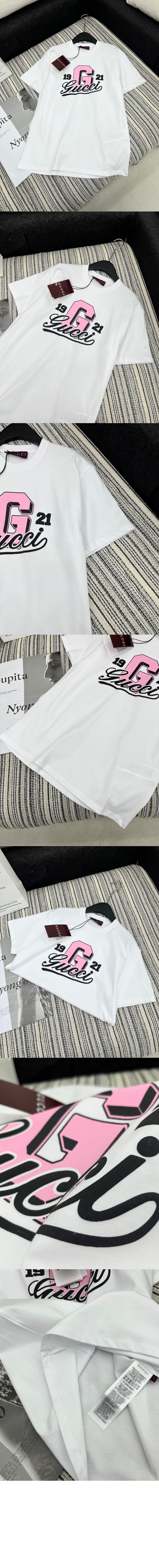 미러급레플리카사이트 | 명품레플리카 전문 쇼핑몰  | 퍼스트원 - 로고 프린트 반팔 티셔츠 > 구찌