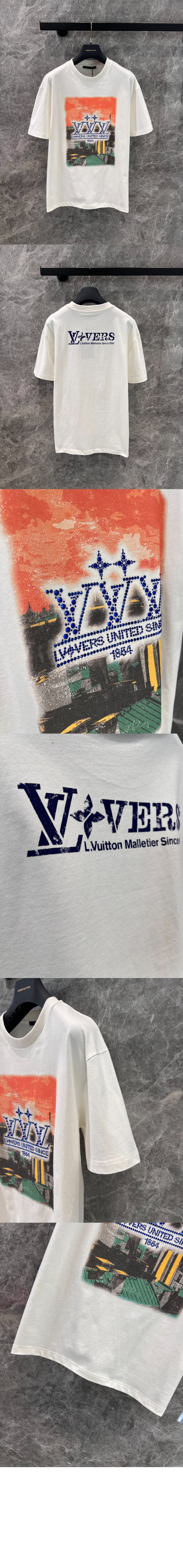 미러급레플리카사이트 | 명품레플리카 전문 쇼핑몰  | 퍼스트원 - 엠벨리시드 그래픽 코튼 티셔츠 > 루이비통