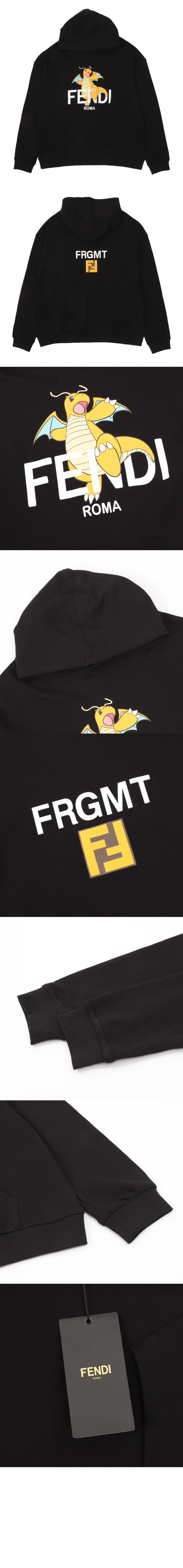 미러급레플리카사이트 | 명품레플리카 전문 쇼핑몰  | 퍼스트원 - 로고 프린트 코튼 후디 > 펜디