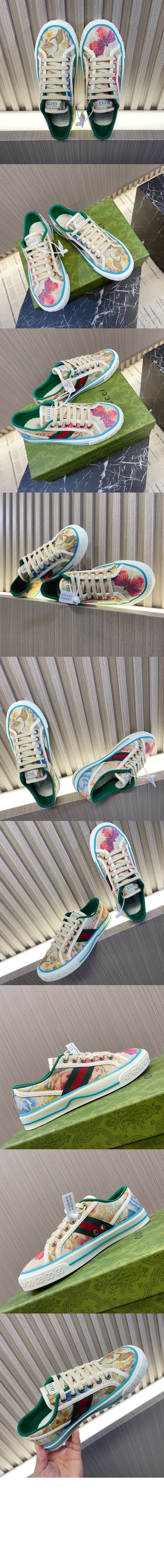 미러급레플리카사이트 | 명품레플리카 전문 쇼핑몰  | 퍼스트원 - 플로랄 로우탑 스니커즈 732620 > 구찌