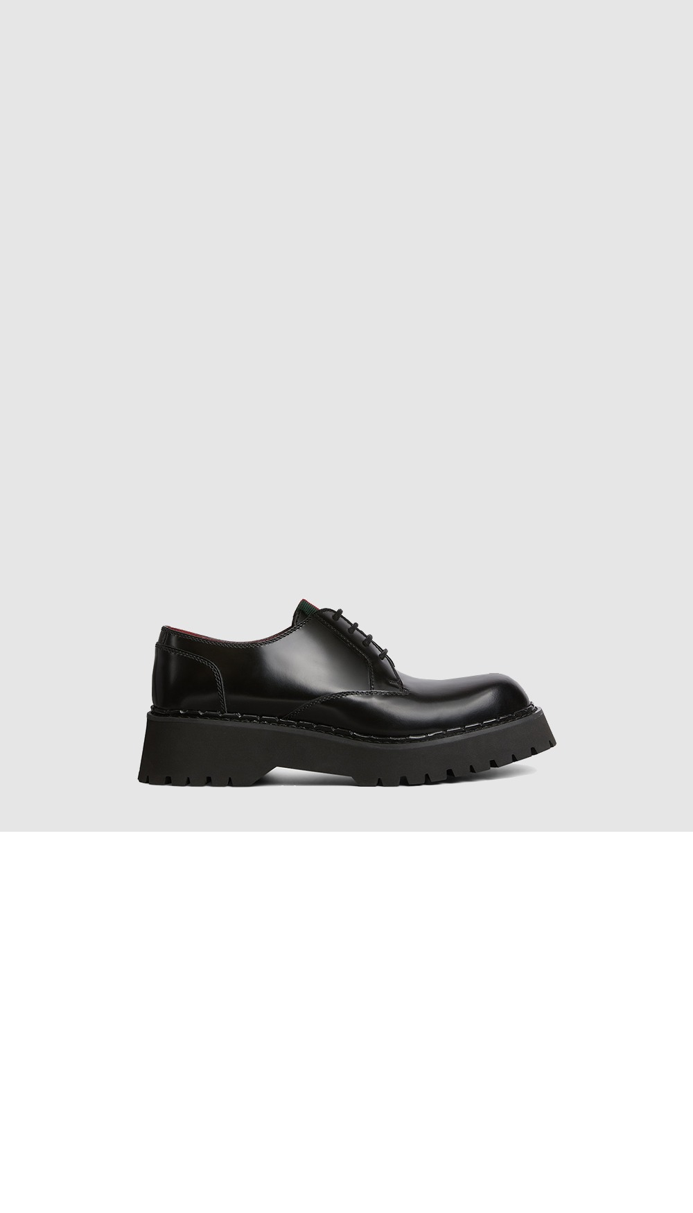 미러급레플리카사이트 | 명품레플리카 전문 쇼핑몰  | 퍼스트원 - 웹이 적용된 레이스업 슈즈 794184 > 구찌