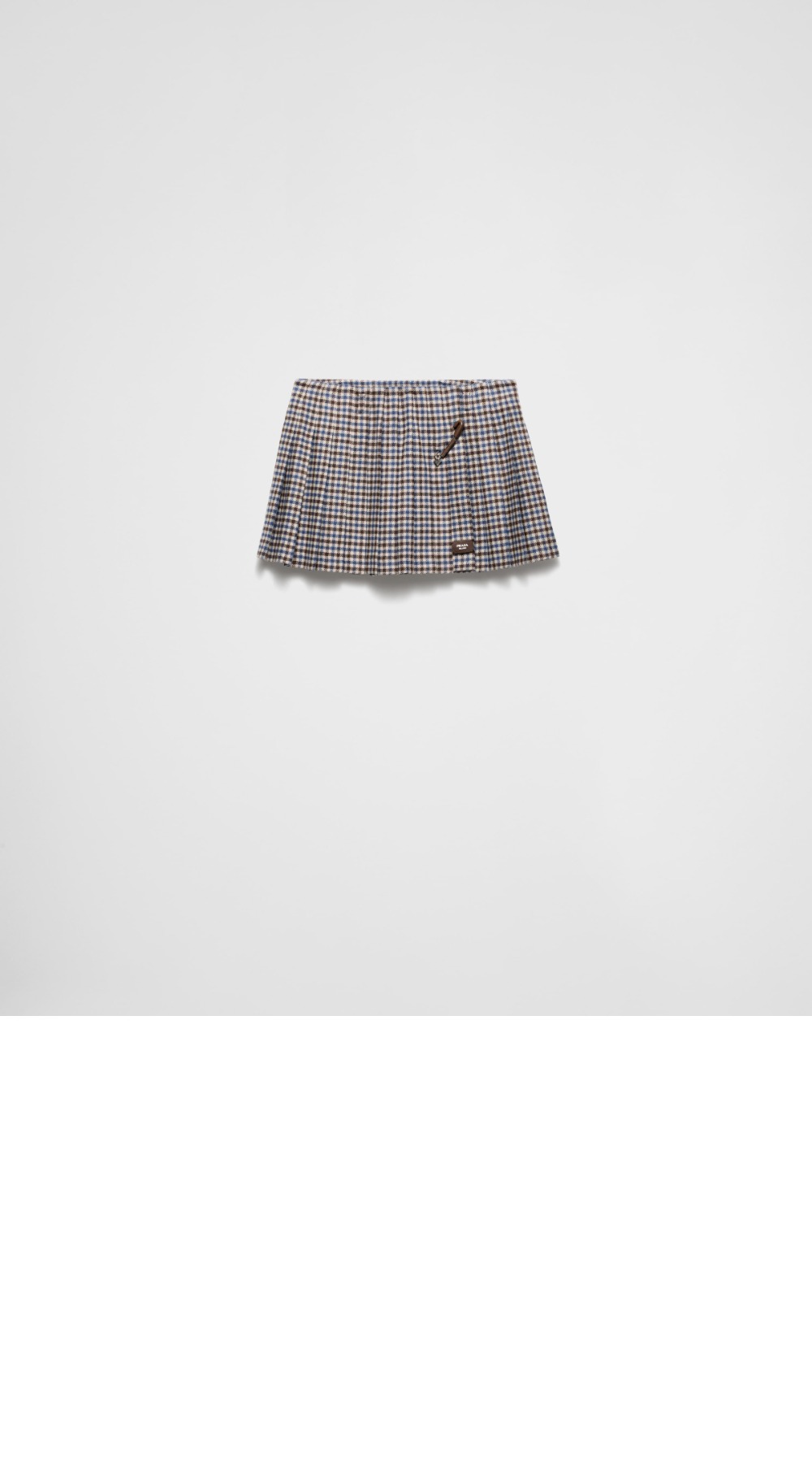 미러급레플리카사이트 | 명품레플리카 전문 쇼핑몰  | 퍼스트원 - 체크 울 미니스커트 > 프라다