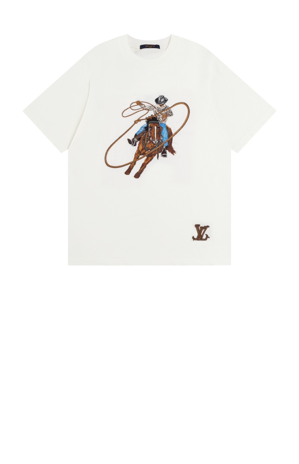 미러급레플리카사이트 | 명품레플리카 전문 쇼핑몰  | 퍼스트원 - 그래픽 엠브로이더드 코튼 티셔츠 > 루이비통