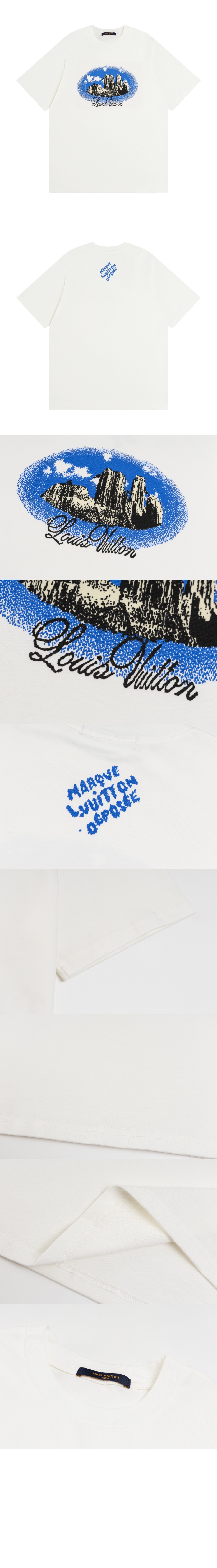 미러급레플리카사이트 | 명품레플리카 전문 쇼핑몰  | 퍼스트원 - 그래픽 쇼트 슬리브드 코튼 크루넥 > 루이비통