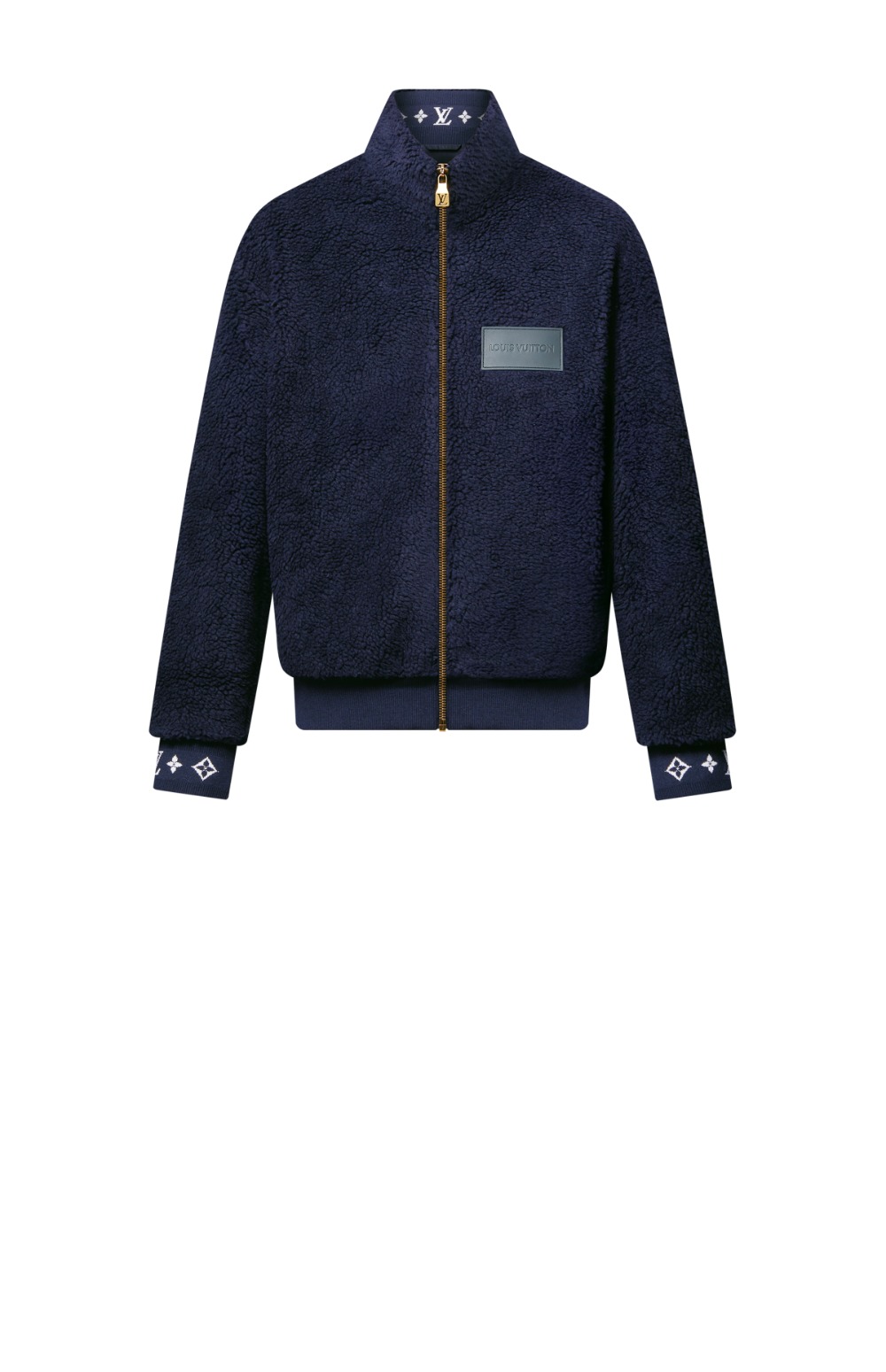 미러급레플리카사이트 | 명품레플리카 전문 쇼핑몰  | 퍼스트원 - 레더 패치 플리스 블루종 > 루이비통