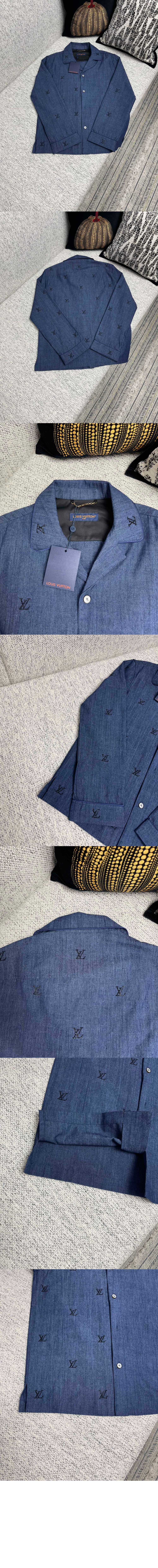 미러급레플리카사이트 | 명품레플리카 전문 쇼핑몰  | 퍼스트원 - 엠벨리시드 데님 파자마 셔츠 > 루이비통
