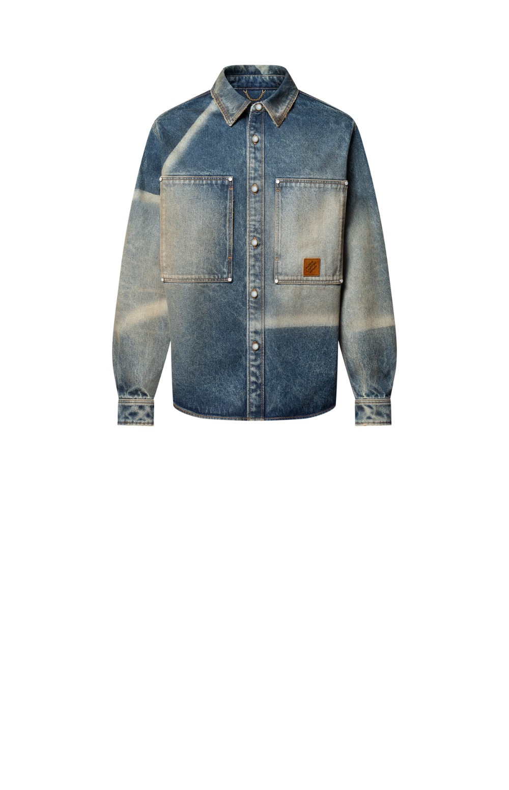 미러급레플리카사이트 | 명품레플리카 전문 쇼핑몰  | 퍼스트원 - 선페이디드 이펙트 데님 롱 슬리브드 셔츠 > 루이비통