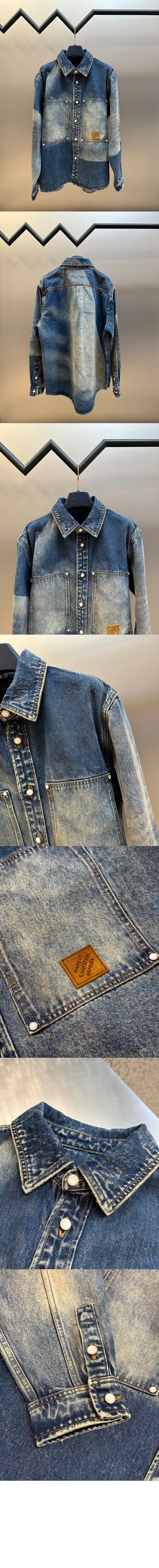 미러급레플리카사이트 | 명품레플리카 전문 쇼핑몰  | 퍼스트원 - 선페이디드 이펙트 데님 롱 슬리브드 셔츠 > 루이비통