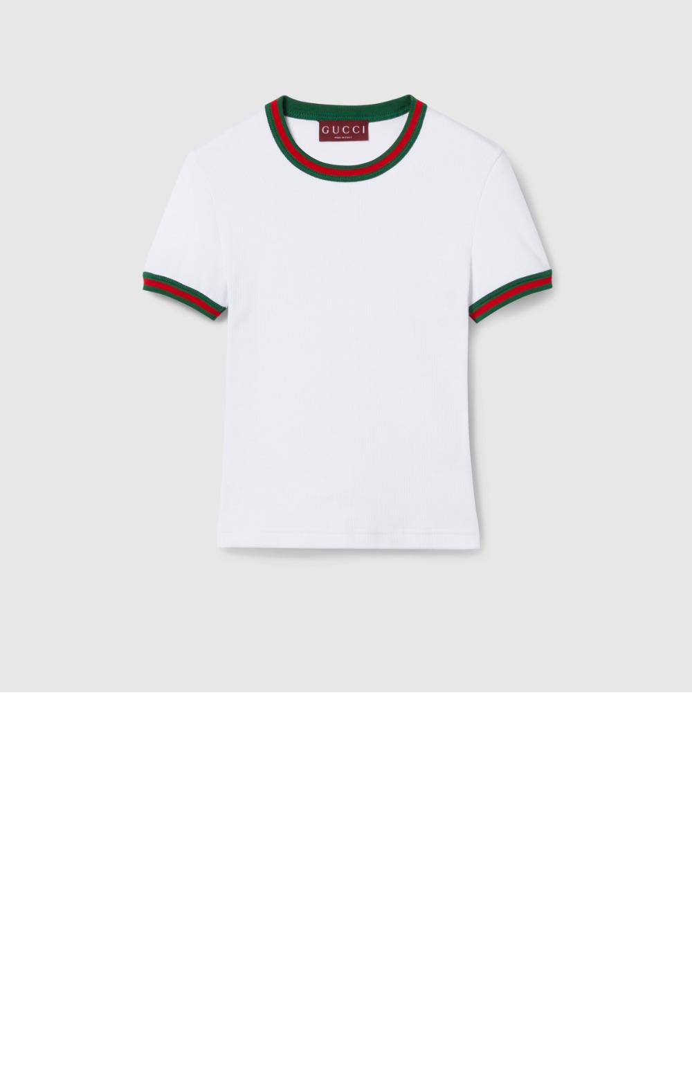 미러급레플리카사이트 | 명품레플리카 전문 쇼핑몰  | 퍼스트원 - 코튼 리브 티셔츠 > 구찌