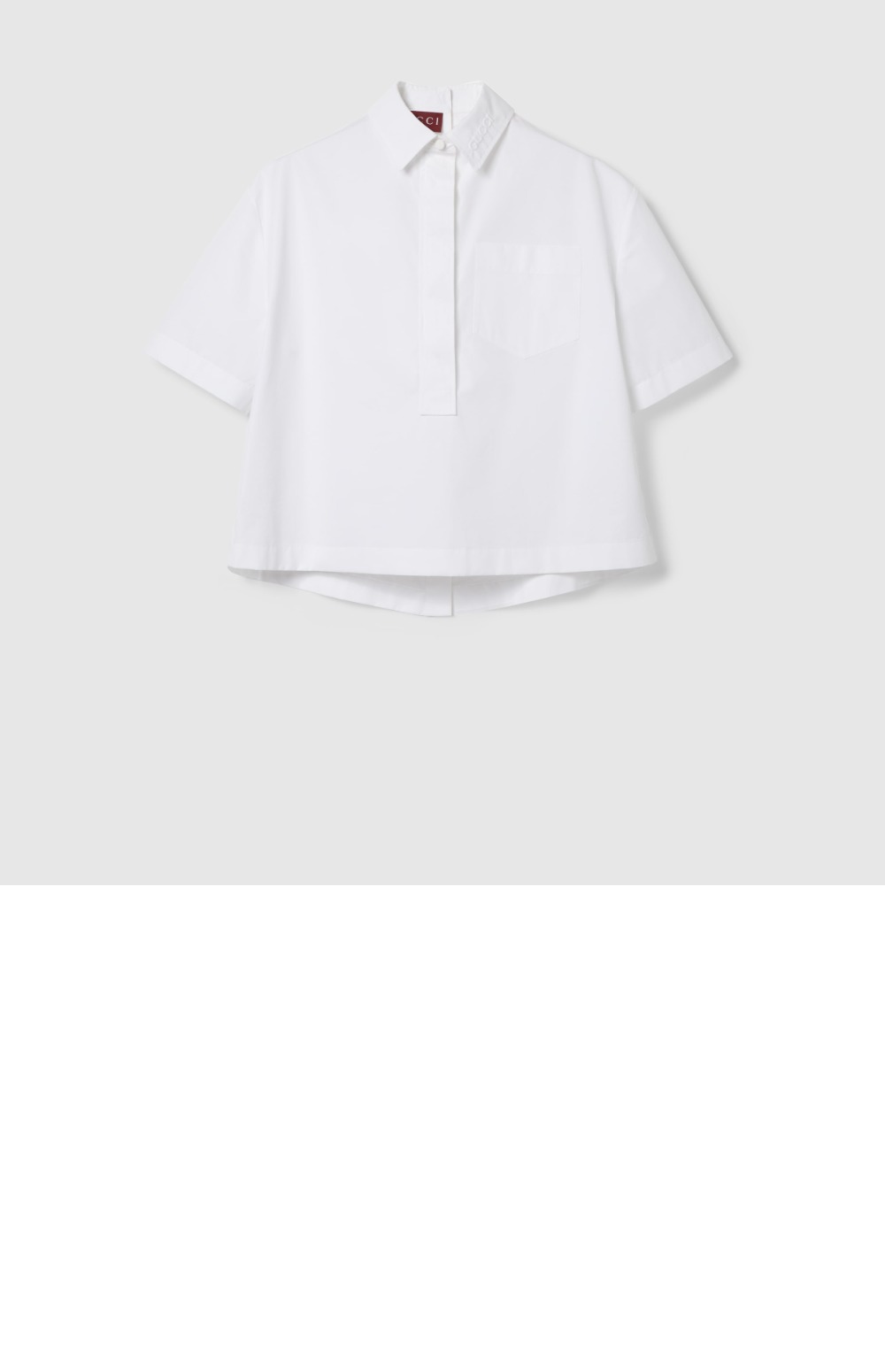 미러급레플리카사이트 | 명품레플리카 전문 쇼핑몰  | 퍼스트원 - 엠보싱 코튼 포플린 셔츠 > 구찌