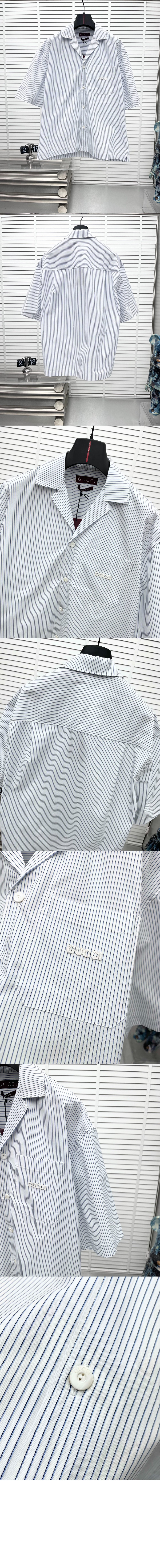 미러급레플리카사이트 | 명품레플리카 전문 쇼핑몰  | 퍼스트원 - 코튼 포플린 셔츠 > 구찌