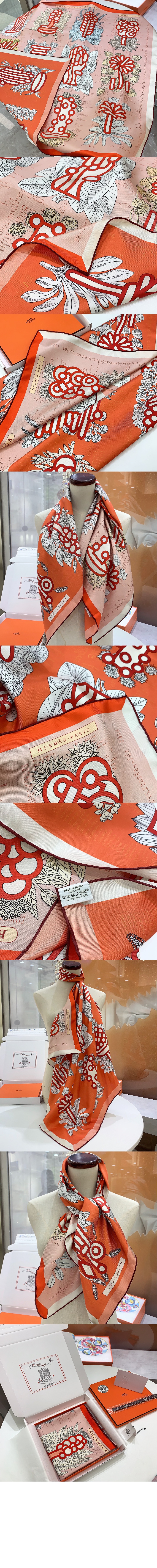 미러급레플리카사이트 | 명품레플리카 전문 쇼핑몰  | 퍼스트원 - Botanica Grafica 더블 페이스 스카프 90 > 에르메스