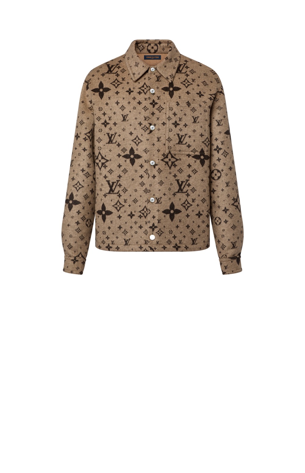 미러급레플리카사이트 | 명품레플리카 전문 쇼핑몰  | 퍼스트원 - 모노그램 더블 페이스 울, 실크 앤드 캐시미어 블렌드 오버셔츠 > 루이비통