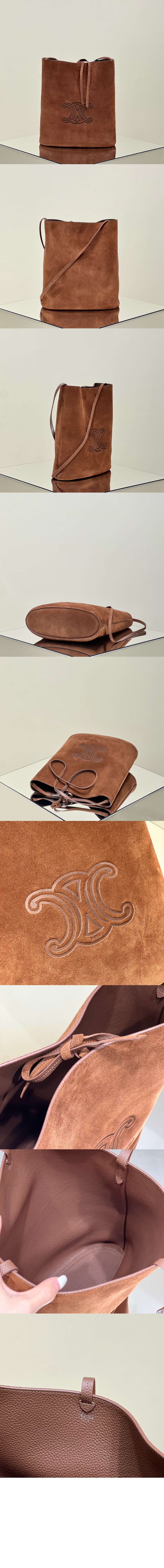 미러급레플리카사이트 | 명품레플리카 전문 쇼핑몰  | 퍼스트원 - 버킷 트리옹프 엠보싱 스웨이드 카프스킨 194953 > 셀린느