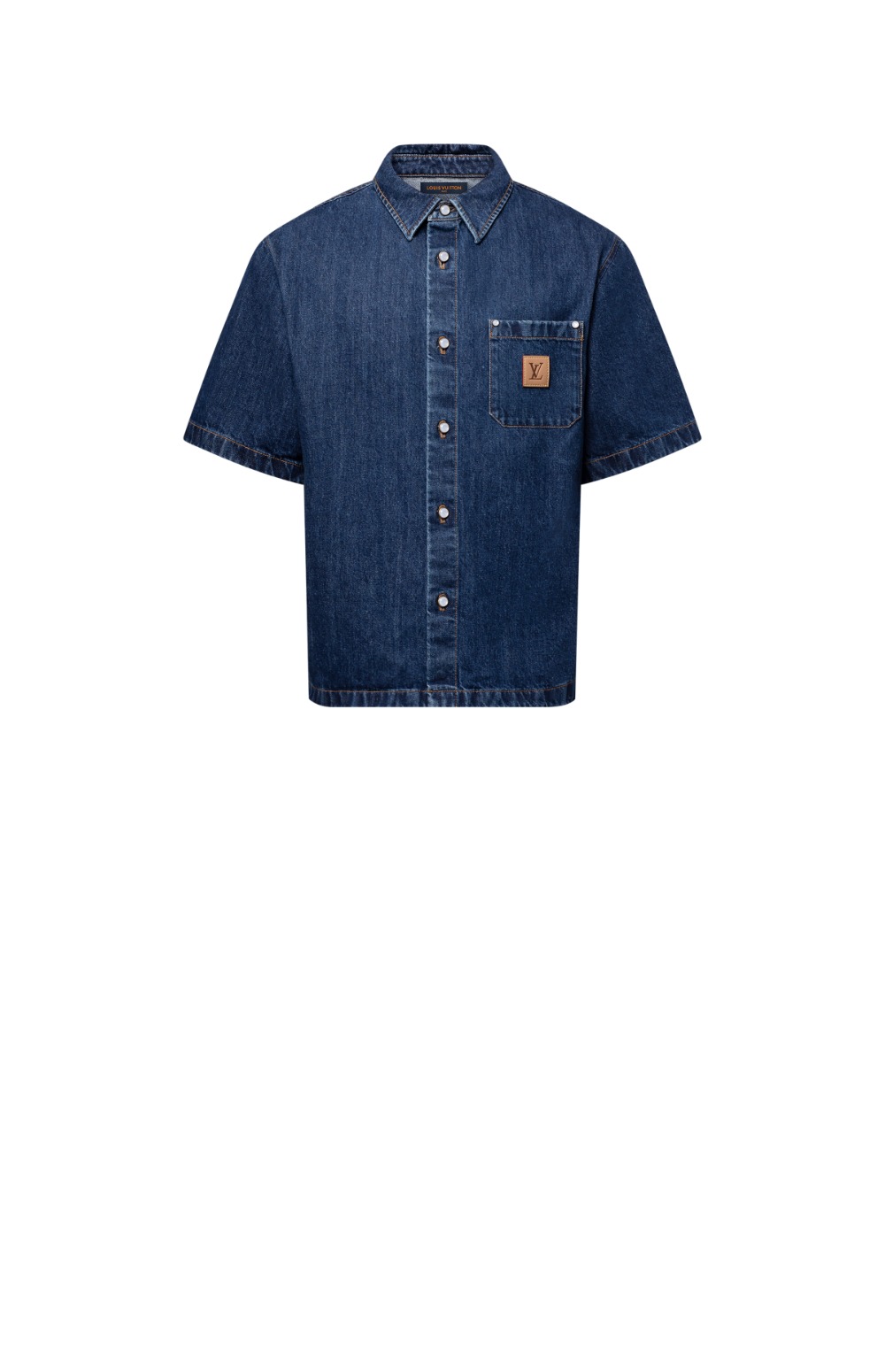 미러급레플리카사이트 | 명품레플리카 전문 쇼핑몰  | 퍼스트원 - 시그니처 데님 쇼트 슬리브드 셔츠 > 루이비통