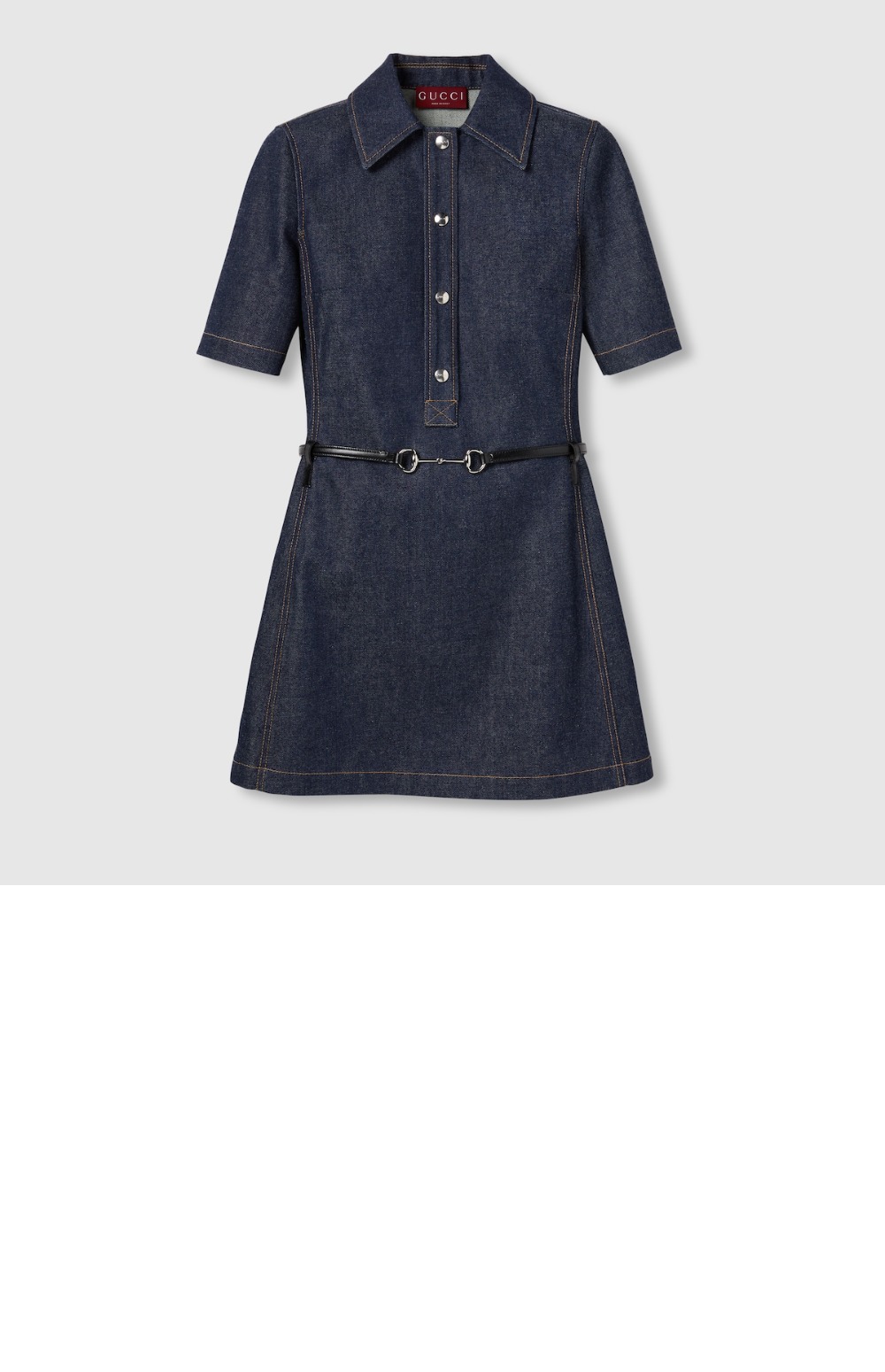 미러급레플리카사이트 | 명품레플리카 전문 쇼핑몰  | 퍼스트원 - 홀스빗 데님 미니 드레스 > 구찌