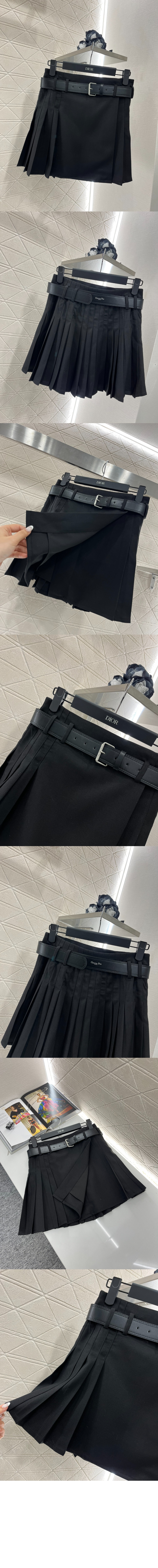 미러급레플리카사이트 | 명품레플리카 전문 쇼핑몰  | 퍼스트원 - 벨트 쇼트 플리츠 치마바지 > 디올