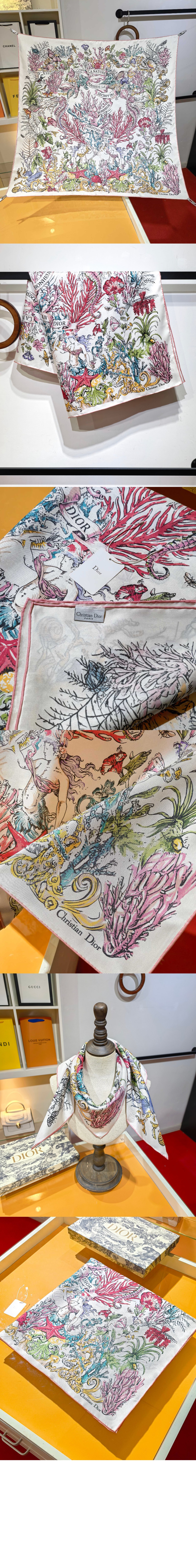 미러급레플리카사이트 | 명품레플리카 전문 쇼핑몰  | 퍼스트원 - Cabinet de la Mer 90 스퀘어 스카프 51CAM > 디올