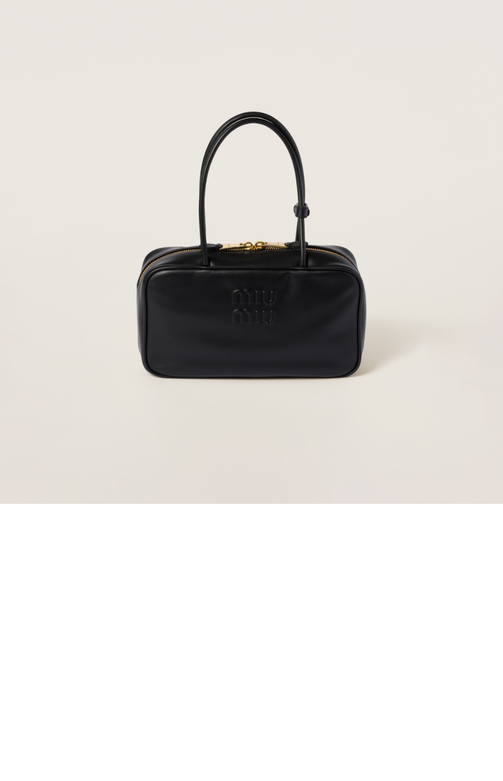 미러급레플리카사이트 | 명품레플리카 전문 쇼핑몰  | 퍼스트원 - 보 가죽 탑 핸들백 5BB172 > 미우미우