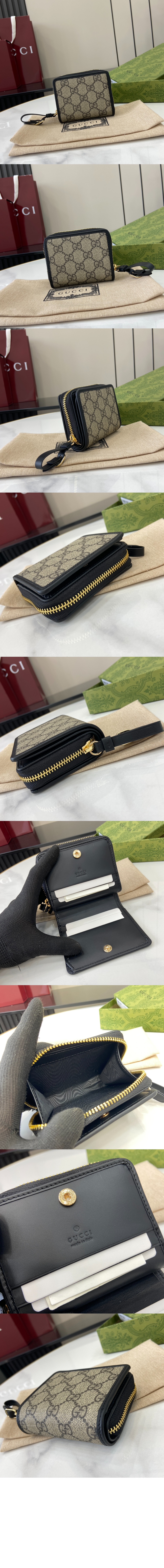 미러급레플리카사이트 | 명품레플리카 전문 쇼핑몰  | 퍼스트원 - GG 엠블럼 지퍼 미니 지갑 819131 > 구찌