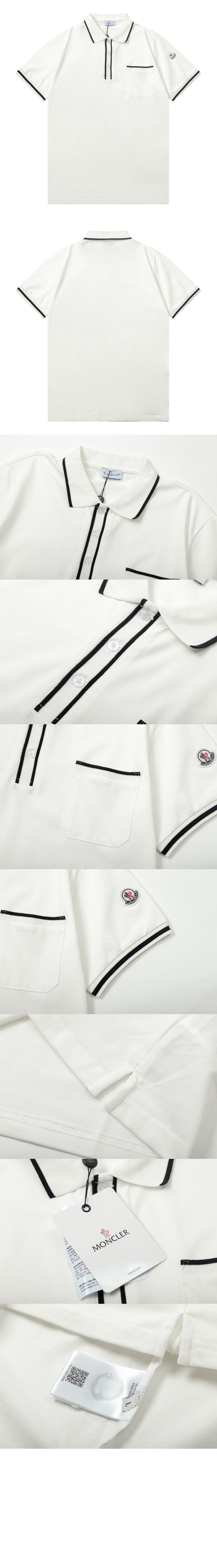 미러급레플리카사이트 | 명품레플리카 전문 쇼핑몰  | 퍼스트원 - 로고 패치 코튼 폴로 셔츠 > 몽클레어