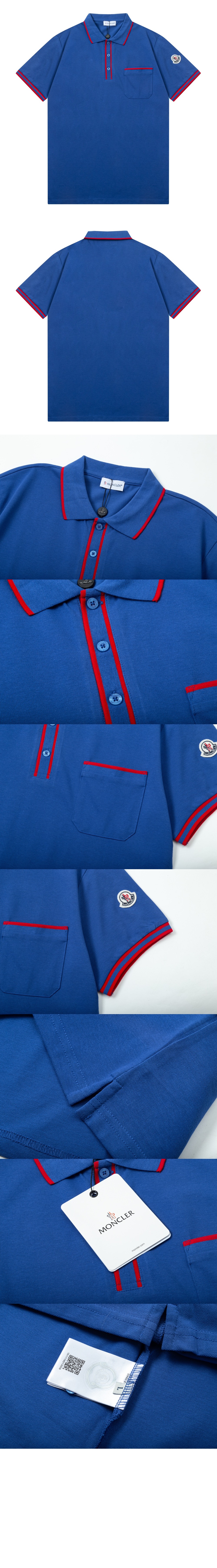 미러급레플리카사이트 | 명품레플리카 전문 쇼핑몰  | 퍼스트원 - 로고 패치 코튼 폴로 셔츠 > 몽클레어