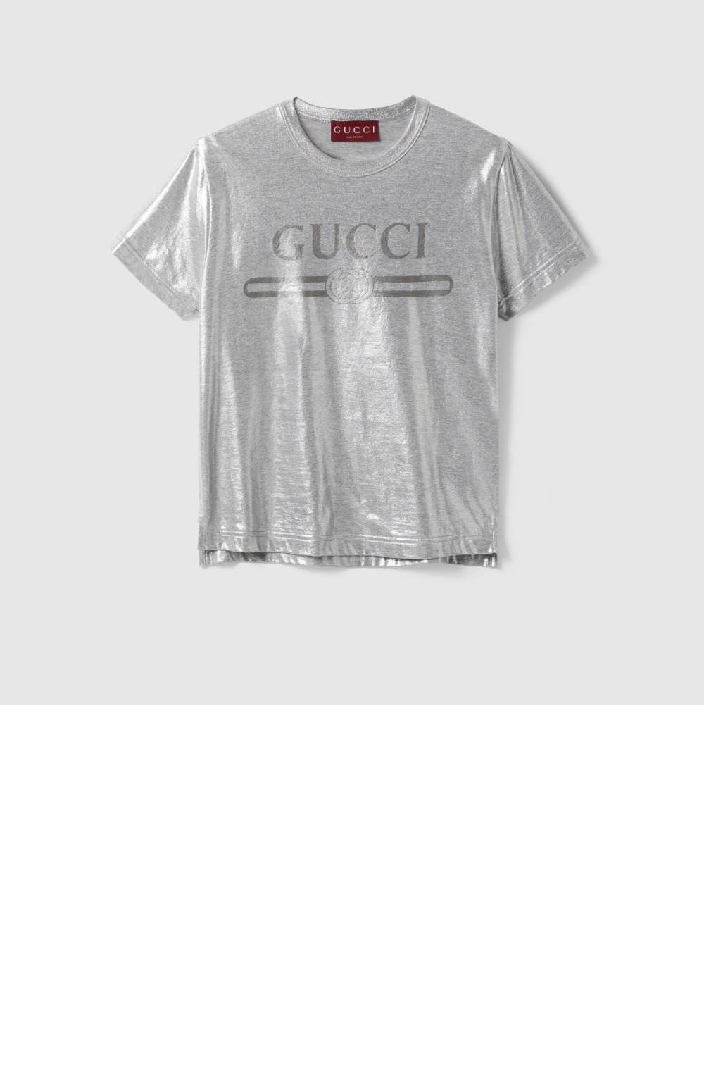 미러급레플리카사이트 | 명품레플리카 전문 쇼핑몰  | 퍼스트원 - 프린트 라미네이트 코튼 티셔츠 > 구찌