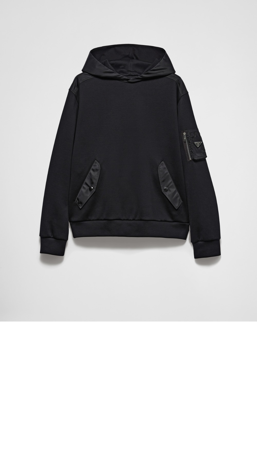 미러급레플리카사이트 | 명품레플리카 전문 쇼핑몰  | 퍼스트원 - 리사이클 나일론 후드 스웨트셔츠 > 프라다