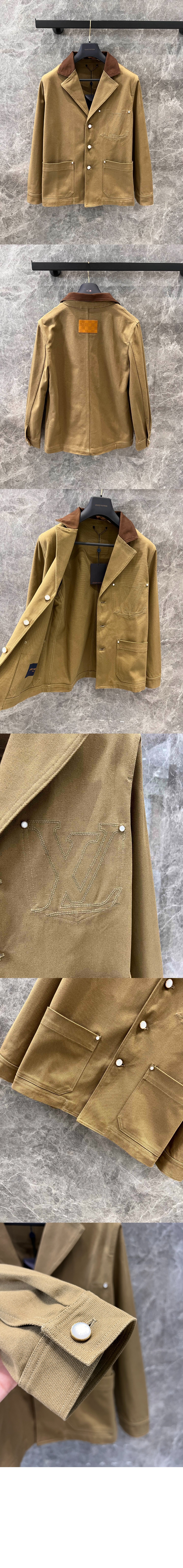 미러급레플리카사이트 | 명품레플리카 전문 쇼핑몰  | 퍼스트원 - 테일러드 워크웨어 코튼 캔버스 재킷 > 루이비통