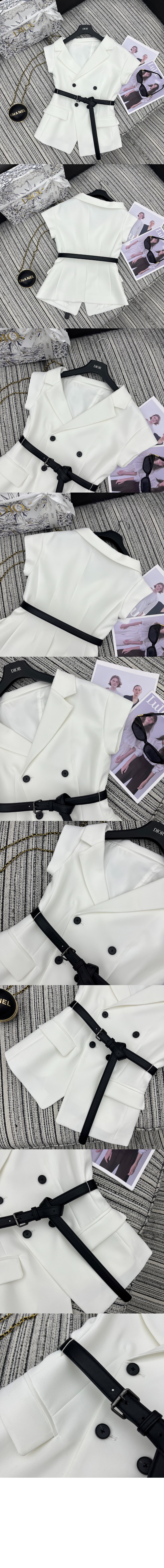 미러급레플리카사이트 | 명품레플리카 전문 쇼핑몰  | 퍼스트원 - 벨트 언발란스 반소매 재킷 > 디올