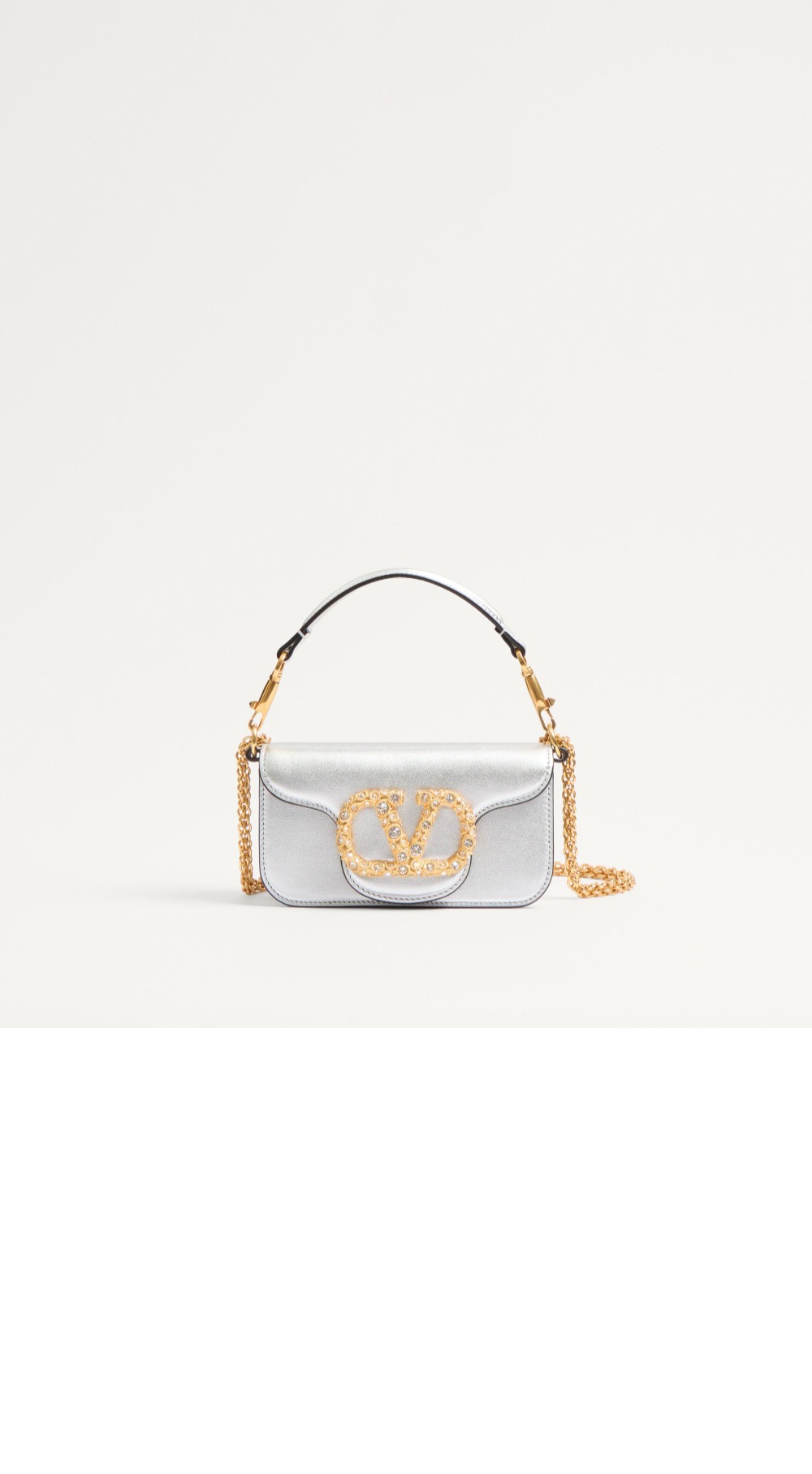 미러급레플리카사이트 | 명품레플리카 전문 쇼핑몰  | 퍼스트원 - 가라바니 로코 주얼 로고 장식 라미네이트 카프스킨 스몰 숄더백 > 발렌티노