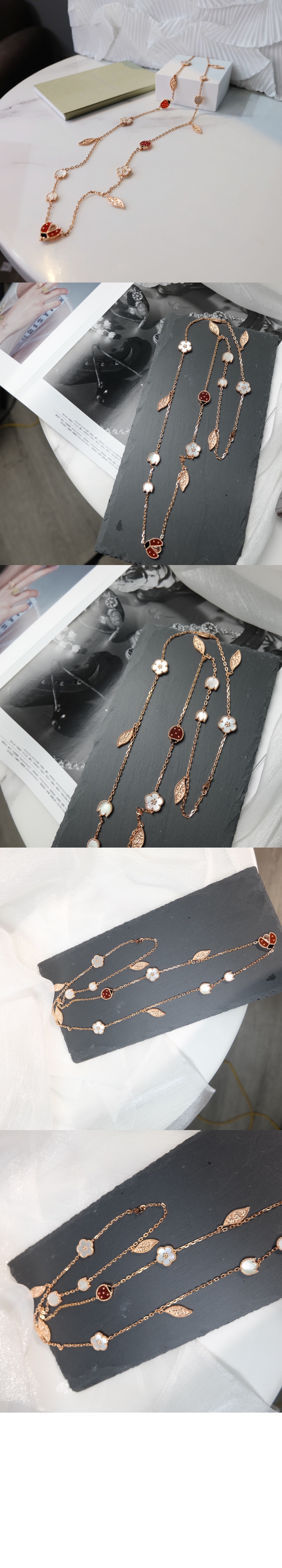 미러급레플리카사이트 | 명품레플리카 전문 쇼핑몰  | 퍼스트원 - 럭키 스프링 롱 네크리스 7RT00 > 반클리프