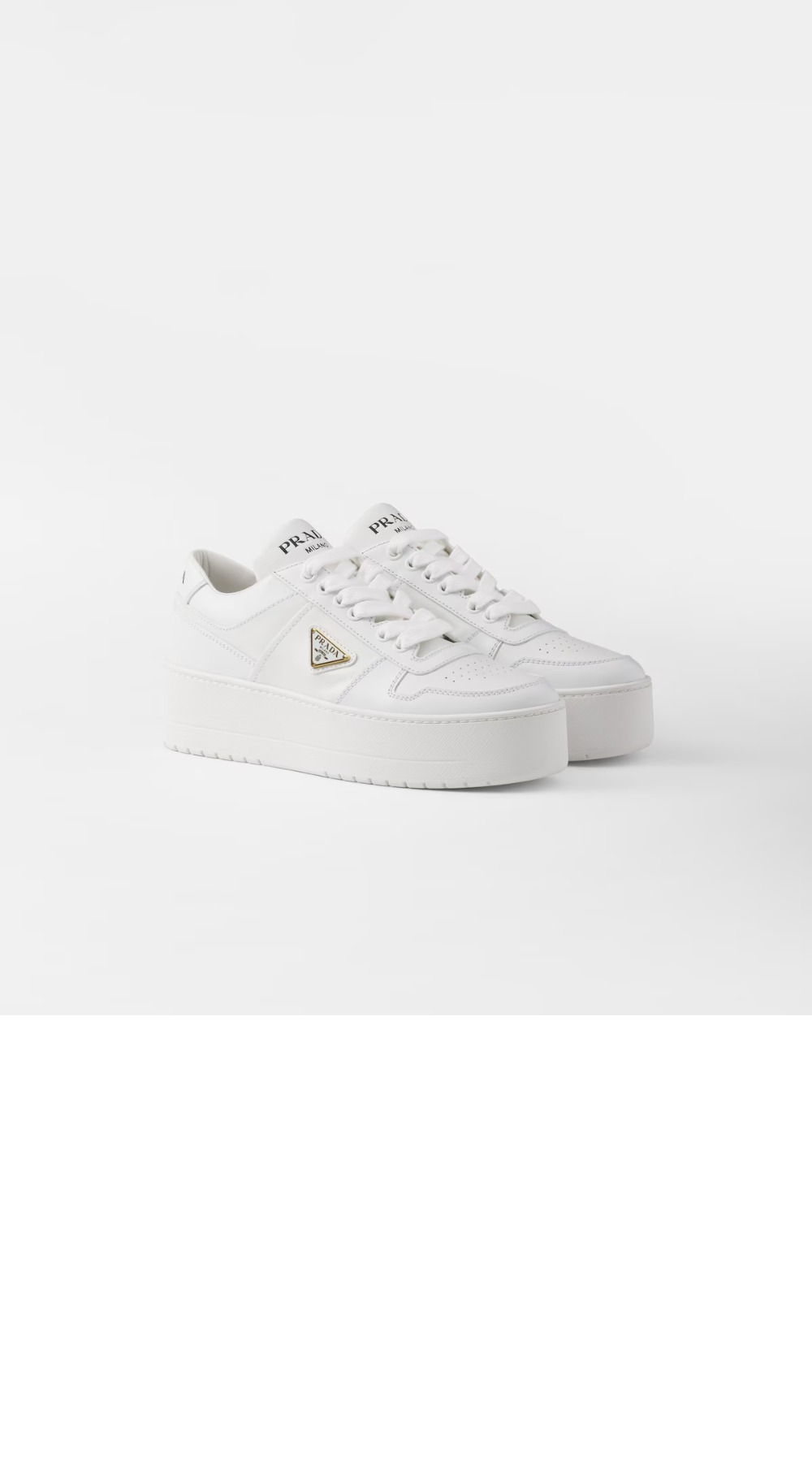 미러급레플리카사이트 | 명품레플리카 전문 쇼핑몰  | 퍼스트원 - 다운타운 볼드 레더 스니커즈 1E792M > 프라다