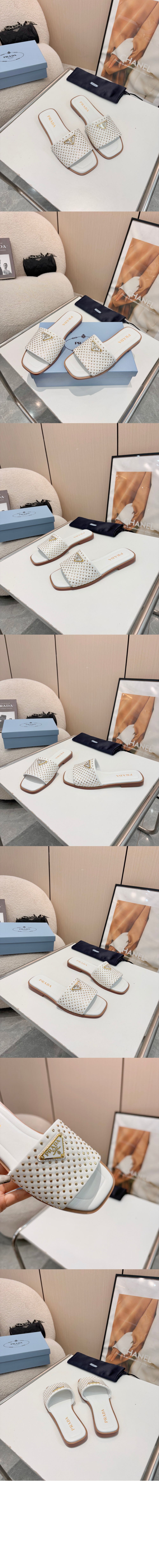 미러급레플리카사이트 | 명품레플리카 전문 쇼핑몰  | 퍼스트원 - 나파 가죽 슬라이드 1XX760 > 프라다