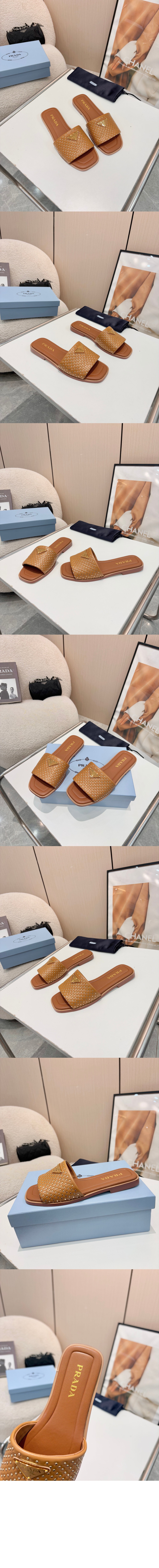 미러급레플리카사이트 | 명품레플리카 전문 쇼핑몰  | 퍼스트원 - 나파 가죽 슬라이드 1XX760 > 프라다