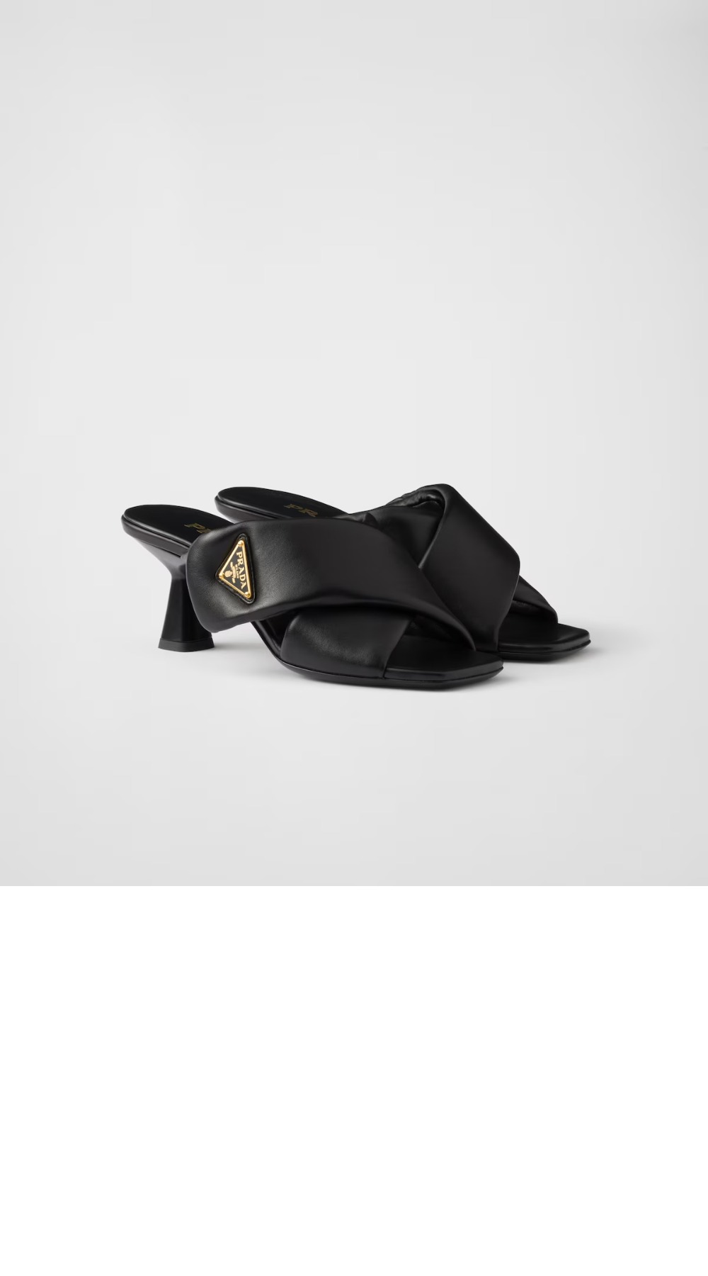 미러급레플리카사이트 | 명품레플리카 전문 쇼핑몰  | 퍼스트원 - 패딩 나파 가죽 샌들 1XX754 > 프라다