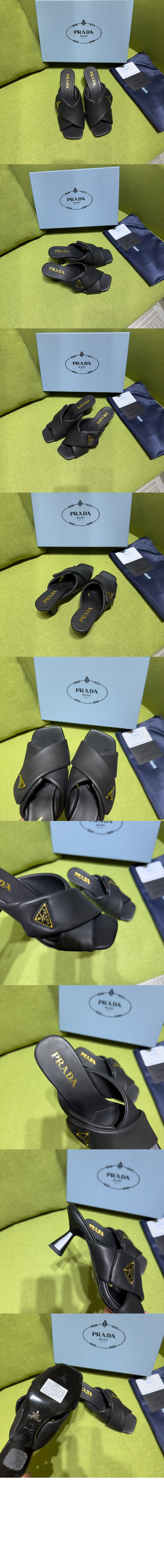 미러급레플리카사이트 | 명품레플리카 전문 쇼핑몰  | 퍼스트원 - 패딩 나파 가죽 샌들 1XX754 > 프라다