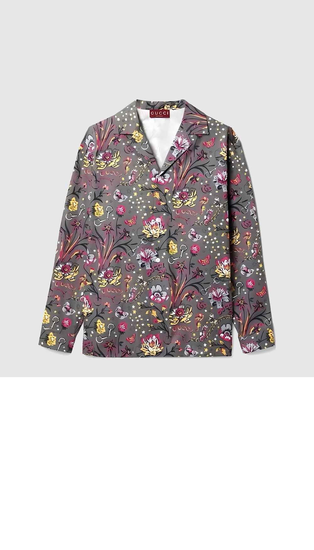 미러급레플리카사이트 | 명품레플리카 전문 쇼핑몰  | 퍼스트원 - 프린트 코튼 포플린 셔츠 > 구찌