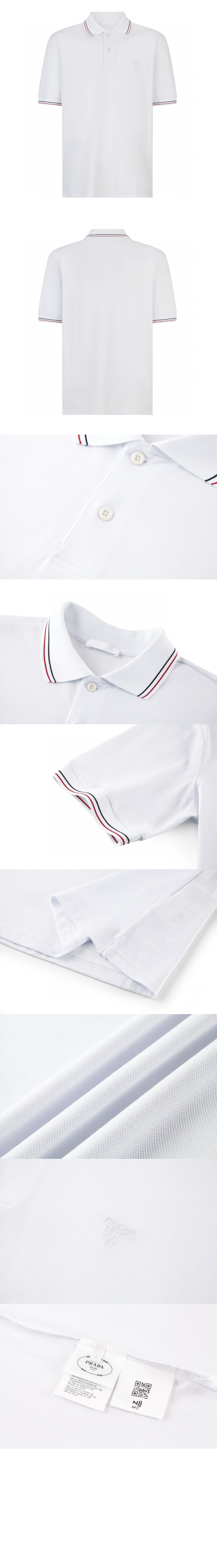 미러급레플리카사이트 | 명품레플리카 전문 쇼핑몰  | 퍼스트원 - 쇼트 슬리브 피케 폴로 셔츠 > 프라다