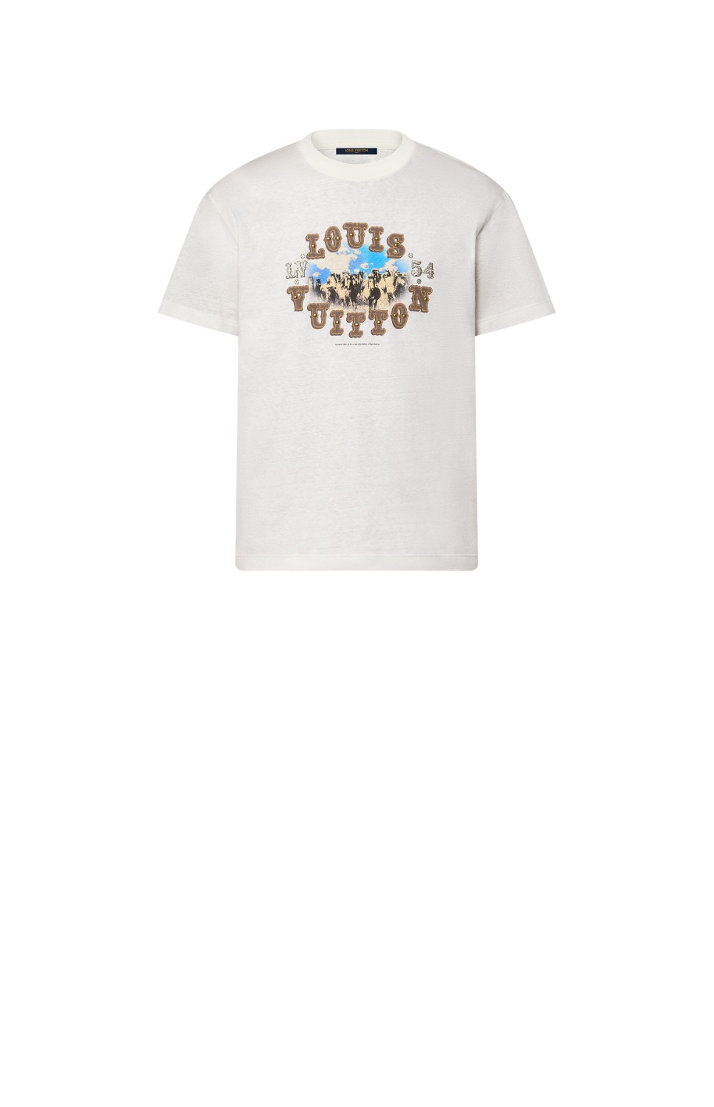 미러급레플리카사이트 | 명품레플리카 전문 쇼핑몰  | 퍼스트원 - 그래픽 코튼 앤드 리넨 블렌드 티셔츠 > 루이비통