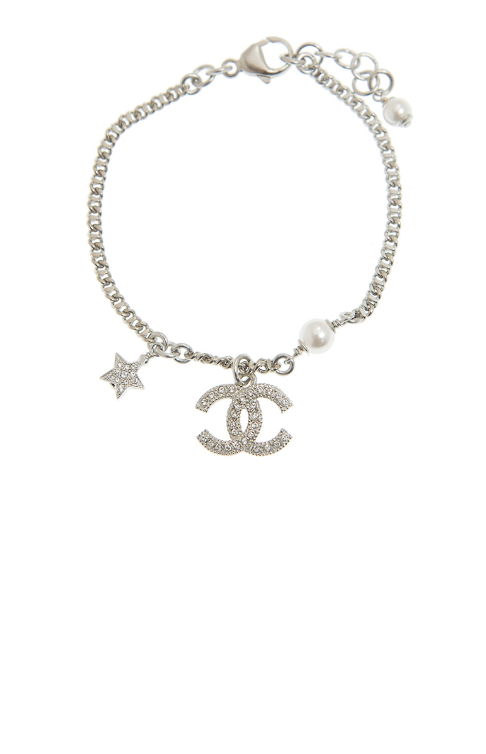 미러급레플리카사이트 | 명품레플리카 전문 쇼핑몰  | 퍼스트원 - CC 스타 실버 크리스탈  브레이슬릿  AB3556 > 샤넬