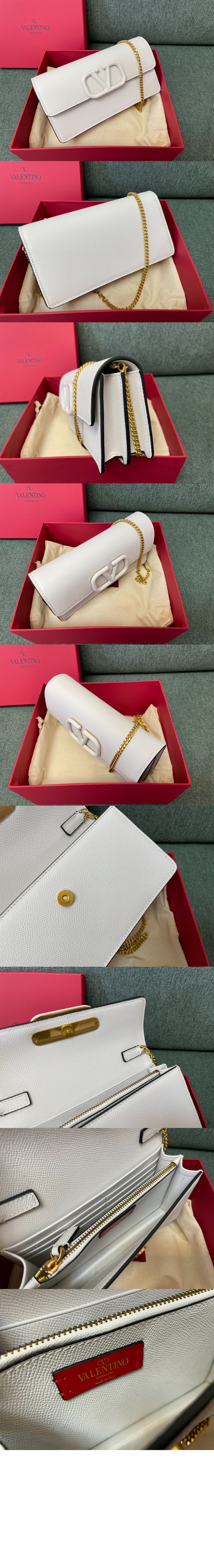 미러급레플리카사이트 | 명품레플리카 전문 쇼핑몰  | 퍼스트원 - VLogo 시그니처 메탈릭 그레인 카프스킨 체인 지갑 > 발렌티노