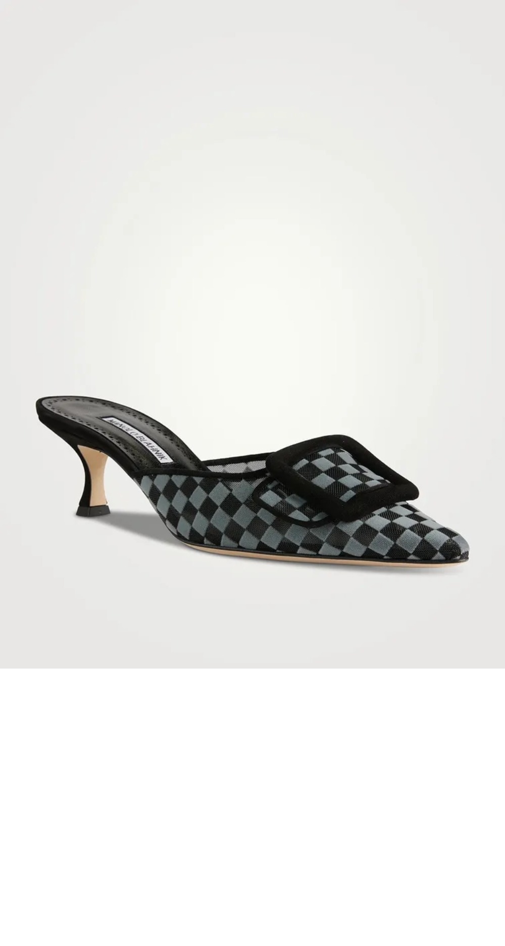 미러급레플리카사이트 | 명품레플리카 전문 쇼핑몰  | 퍼스트원 - 체크무늬 메시 뮬 > 마놀로블라닉