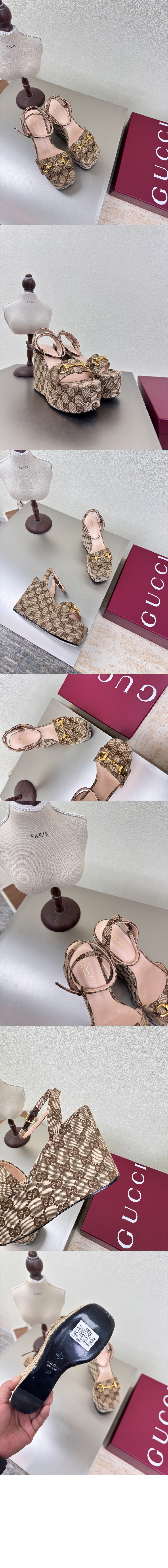 미러급레플리카사이트 | 명품레플리카 전문 쇼핑몰  | 퍼스트원 - 홀스빗 플랫폼 샌들 794718 > 구찌