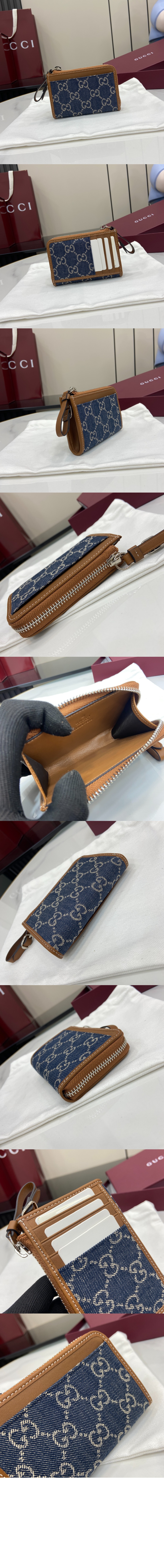 미러급레플리카사이트 | 명품레플리카 전문 쇼핑몰  | 퍼스트원 - GG 엠블럼 지퍼 카드 케이스 821804 > 구찌