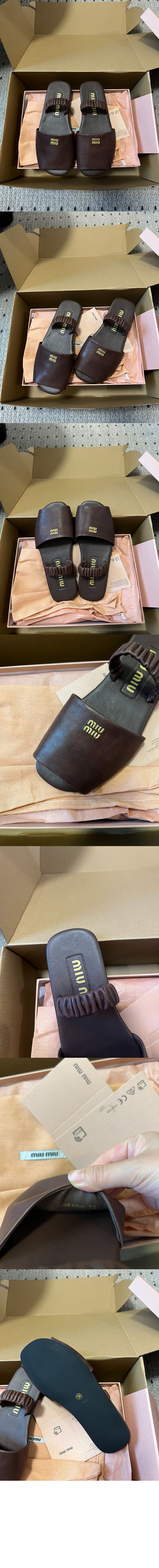 미러급레플리카사이트 | 명품레플리카 전문 쇼핑몰  | 퍼스트원 - Ruches 나파 레더 샌들 5X372E > 미우미우